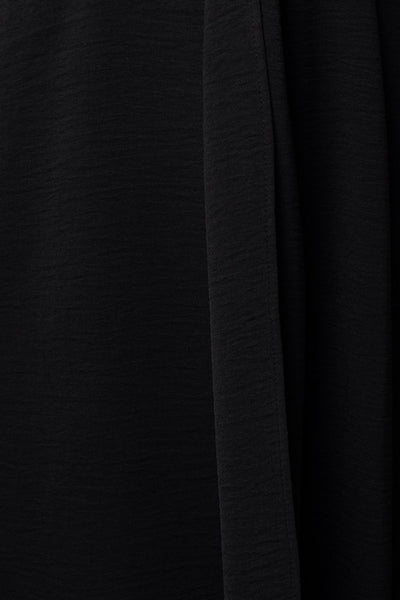 Solid V-Neck Midi Dress W-Front Knot
