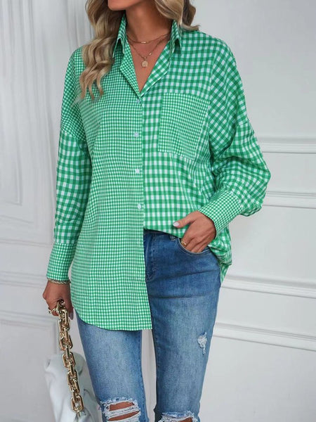 Plaid Button Up Top
