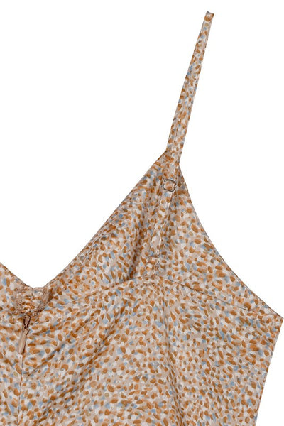 Leopard Print Shirred Dress