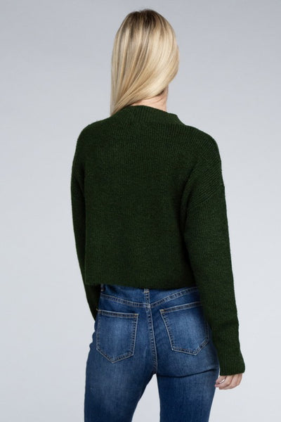 Ambiance Apparel Mock Neck Pullover