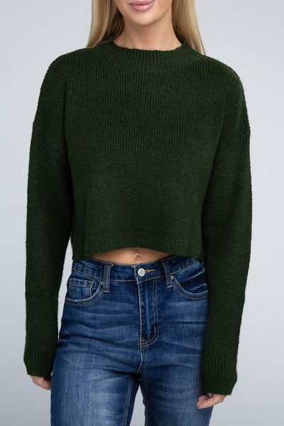 Ambiance Apparel Mock Neck Pullover