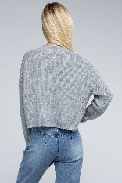 Ambiance Apparel Mock Neck Pullover