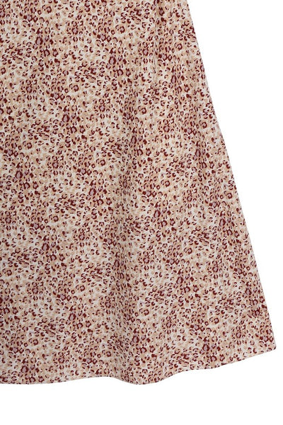 Leopard Cami Dress Chain Trim