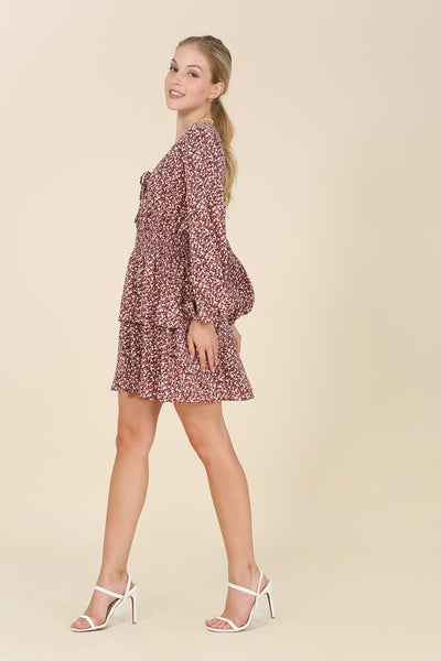 Multi Floral Babydoll Dress