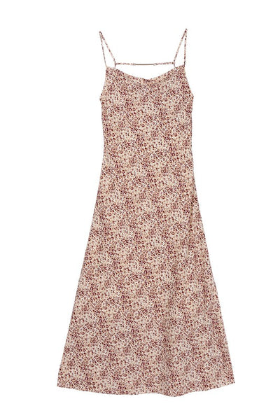 Leopard Cami Dress Chain Trim