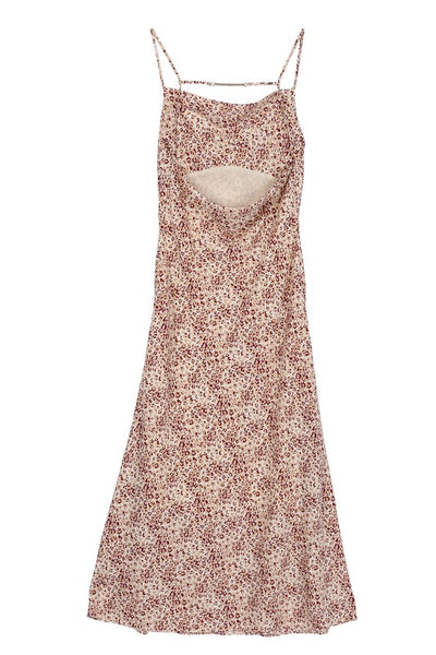 Leopard Cami Dress Chain Trim