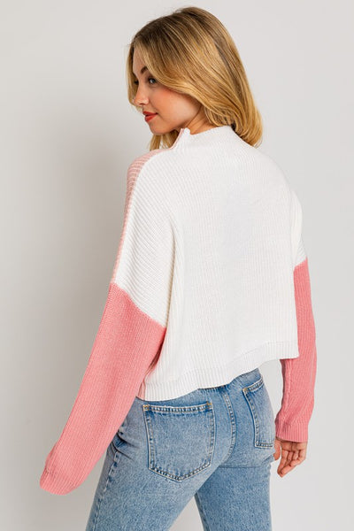 Le Lis Color Block Oversize Sweater