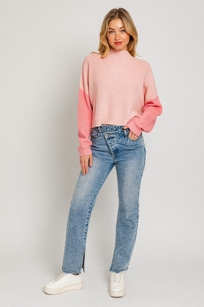 Le Lis Color Block Oversize Sweater Front