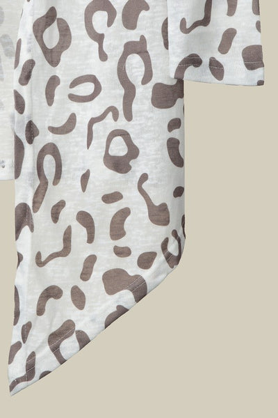 Leopard Open Cardigan