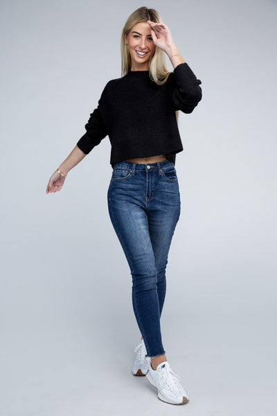 Ambiance Apparel Mock Neck Pullover