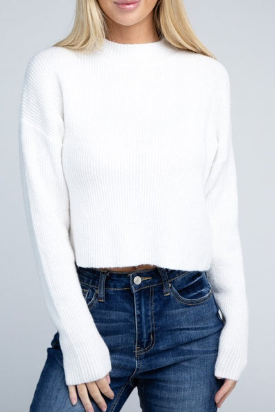 Ambiance Apparel Mock Neck Pullover