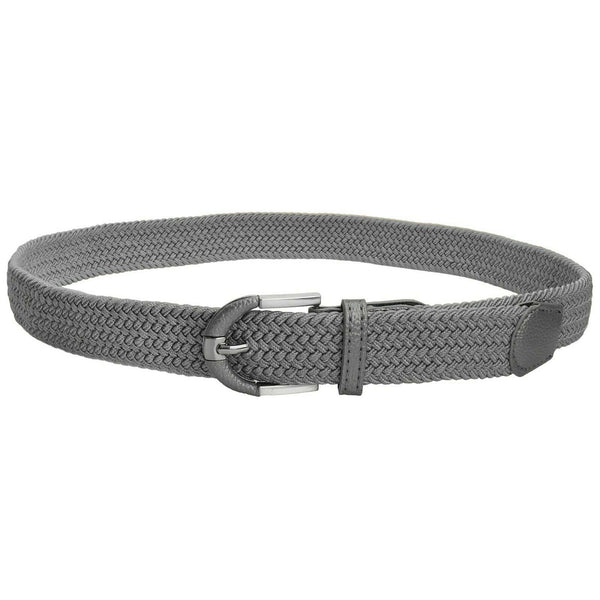 Stretch Belt Braided Weave 1.3" Wide Unisex Mens Womens 5 COLORS Two Tone Buckle - PalmTreeSky
