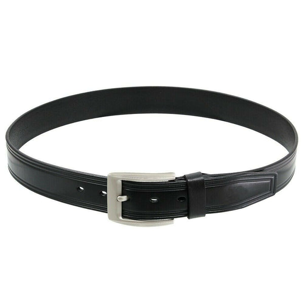 Men's Belt Full Grain Mens Men Buckle Dress 1.5"  W Adjustable Buckle BLACK 3009 - PalmTreeSky