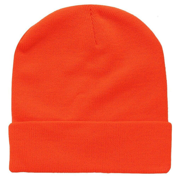 Beanie Hat Unisex Mens Womens Plain Solid Knit Hat 25 COLORS Fall Winter Soft - PalmTreeSky
