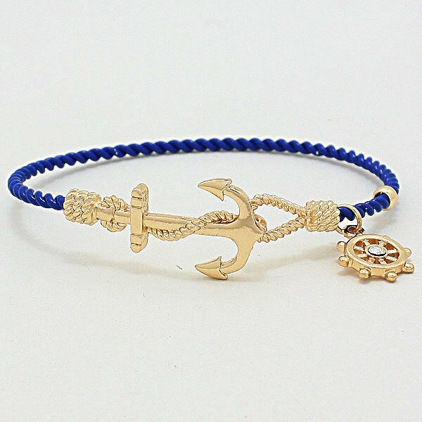 Anchor Bracelet 7COLORS Twisted Metal Bangle Hook Nautical Coastal SILVER GOLD - PalmTreeSky