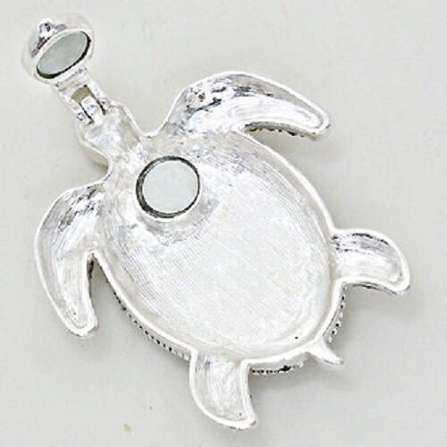 Turtle Pendant Earrings SET SeaLife Swirly SILVER ABALONE SHELL Beach Jewelry - PalmTreeSky