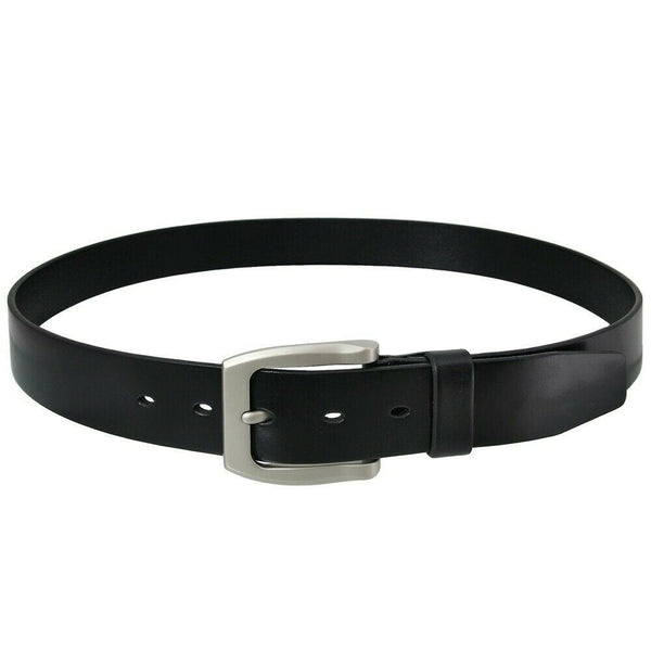 Men's Belt Full Grain Mens Men Buckle Dress 1.5" Wide Adjustable Buckle BLACK - PalmTreeSky