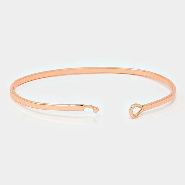Not All Who Wander Are Lost Bracelet ROSE GOLD Inspiration Quote Jewelry Gift - PalmTreeSky