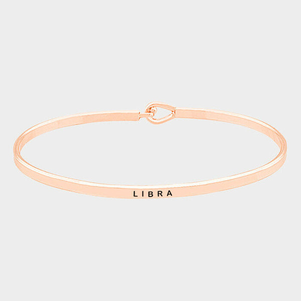 LIBRA Bracelet Bangle Celestial Zodiac Horoscope Birthday Month ROSE Gift - PalmTreeSky