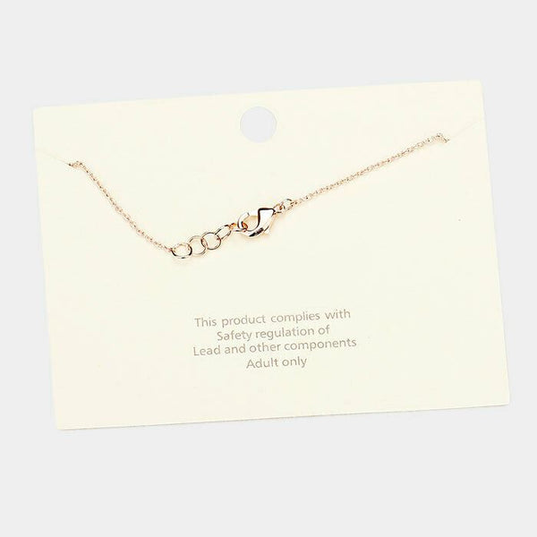 Evil Eye Bracelet Thin Dainty Chain Tiny Charm Hamsa Hand ROSE DIPPED Jewelry - PalmTreeSky